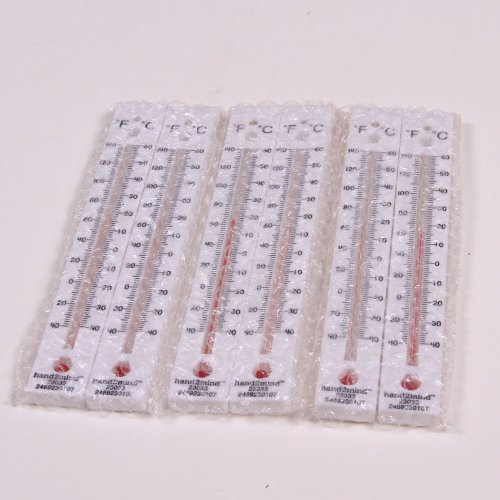 ETA hand2mind Low-Range Dual-Scale Safety Thermometers Pack of 10