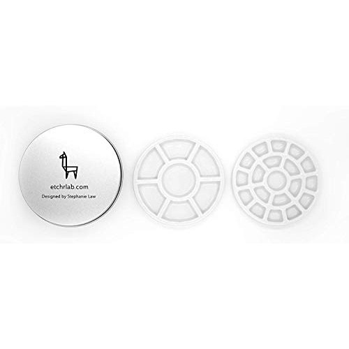 ETCHR Mini Palette 19 Color Well - Compact Ceramic Paint Palette f...