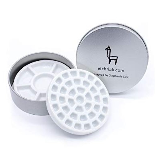 ETCHR Mini Palette 37 Color Wells - Great with Watercolor Acrylic ...