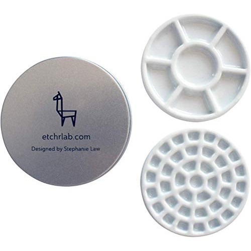 ETCHR Mini Palette 37 Color Wells - Great with Watercolor Acrylic ...
