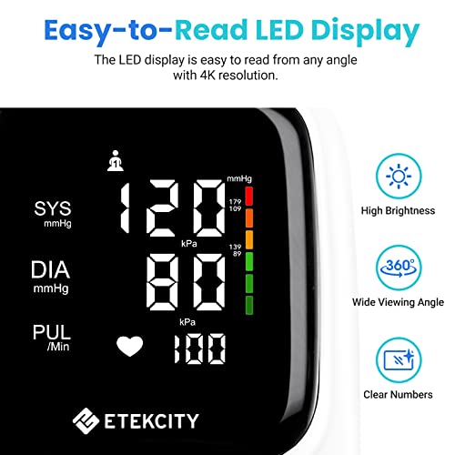 Blood Pressure Monitors for Home use, Machine and Cuff by Etekcity...