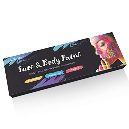 ETEREAUTY Face Body Paint, Halloween Cosplay Makeup with 12 Colors...