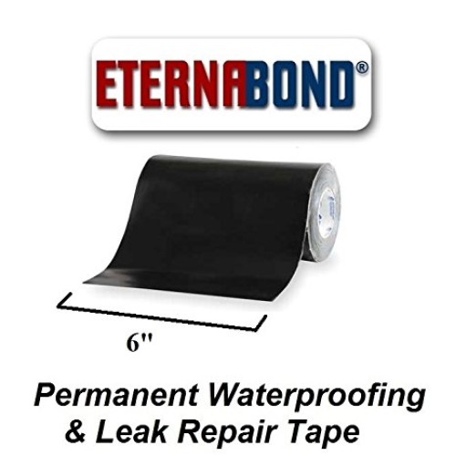 EternaBond Black Mobile Home RV Rubber Roof Repair 6 x 10 - 10 F...