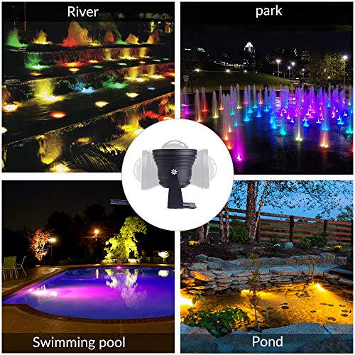 ETINAS 10W 12V RGB LED Pond Light- 900LM IP68 Waterproof Outdoor L...