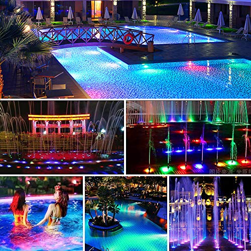 ETINAS 10W 12V RGB LED Pond Light- 900LM IP68 Waterproof Outdoor L...