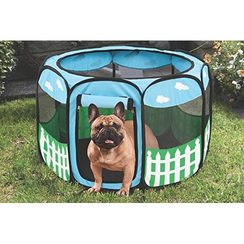Pet Portable Foldable Play Pen Exercise Kennel Dogs Cats Indoor/ou...