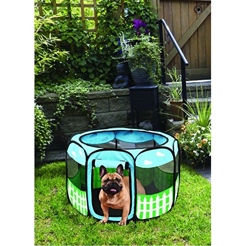 Pet Portable Foldable Play Pen Exercise Kennel Dogs Cats Indoor/ou...