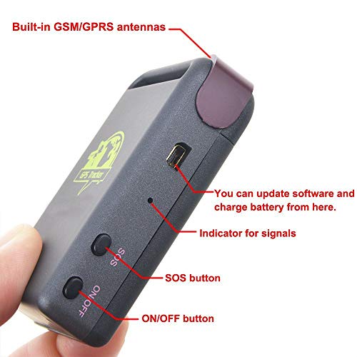 GPS Tracker Detector for Vehicles Cars Kids Dogs Keys People, Mini...