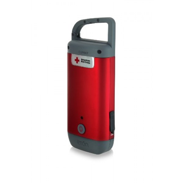The American Red Cross Clipray crank-powered, clip-on flashlight a...