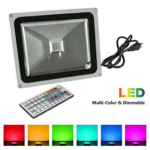 ETOPLIGHTING RGB LED Flood Changing Light, Outdoor Waterproof Remo...