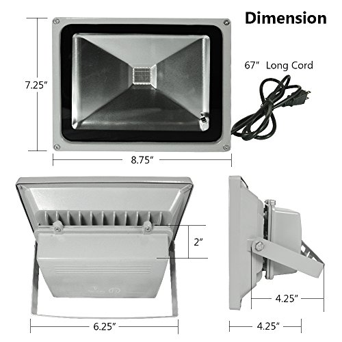 ETOPLIGHTING RGB LED Flood Changing Light, Outdoor Waterproof Remo...