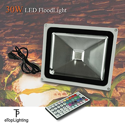 ETOPLIGHTING RGB LED Flood Changing Light, Outdoor Waterproof Remo...