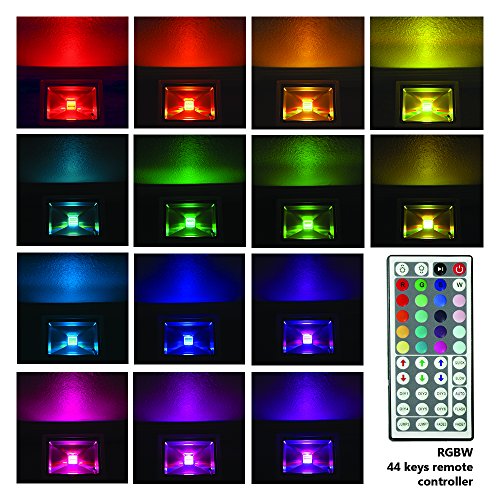 ETOPLIGHTING RGB LED Flood Changing Light, Outdoor Waterproof Remo...