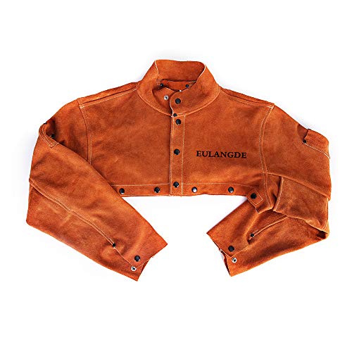 EULANGDE Premium Split Welders Heat Resistant Leather Cape Sleeve,...