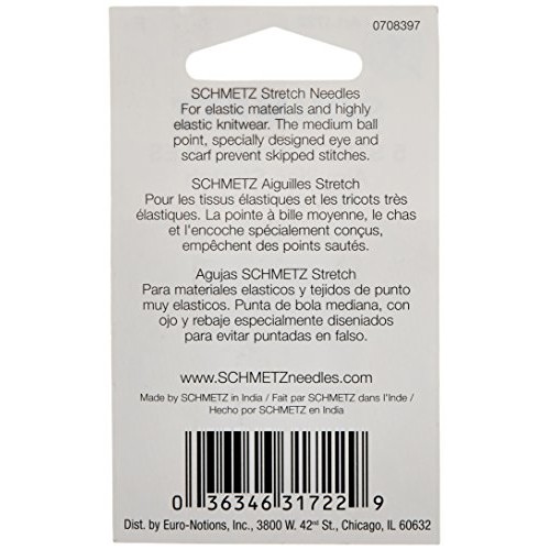 Schmetz 1722 Stretch Needles, 130/705 H-S 75/11, 5 per pack
