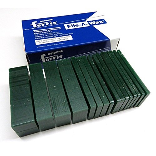 Freeman Carving Wax Block, Dark Green, Hard, 1 Pound, Sliced | WAX...