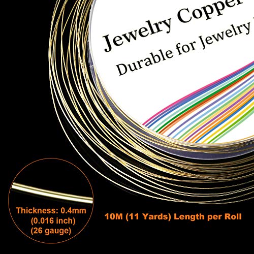 EuTengHao 10 Pack Jewelry Copper Craft Wire Jewelry Beading Wire f...