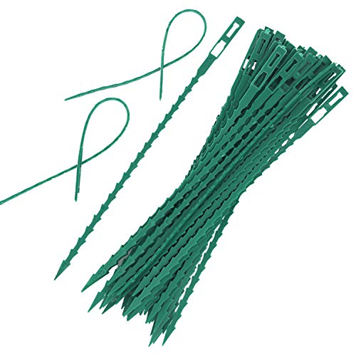 EuTengHao 100 Pieces Adjustable Garden Plant Twist Ties, 9 Inch Fl...