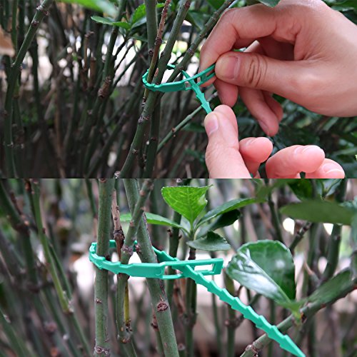 EuTengHao 100 Pieces Adjustable Garden Plant Twist Ties, 9 Inch Fl...