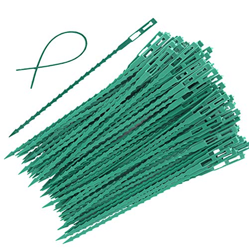EuTengHao 100 Pieces Adjustable Garden Plant Twist Ties, 9 Inch Fl...