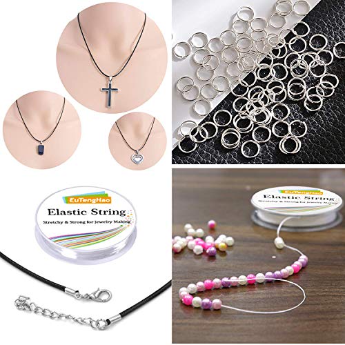 EuTengHao 1310pcs Silver Open Jump Ring and Lobster Clasps Jewelry...