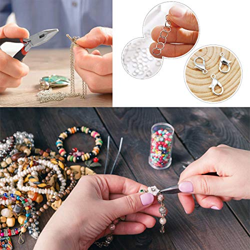 EuTengHao 1310pcs Silver Open Jump Ring and Lobster Clasps Jewelry...