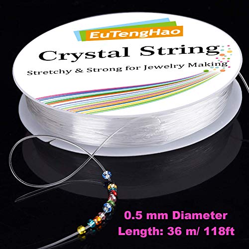 EuTengHao 14400pcs Glass Seed Beads Small Craft Beads for DIY Brac...