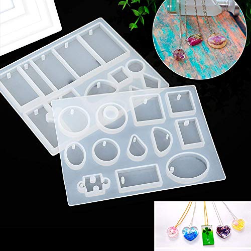 EuTengHao 225Pcs DIY Jewelry Silicone Casting Molds Tools Set Cont...