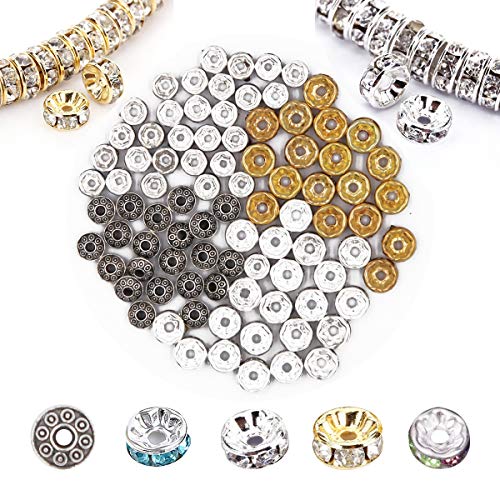 EuTengHao 602Pcs Lava Beads Stone Kits with 8mm Chakra Beads and S...
