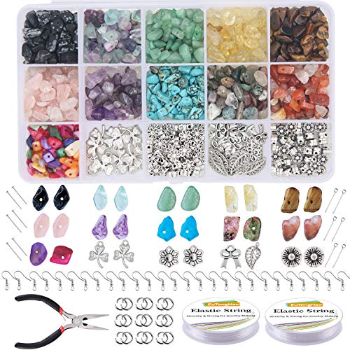 EuTengHao 933Pcs Irregular Chips Stone Beads Natural Gemstone Bead...