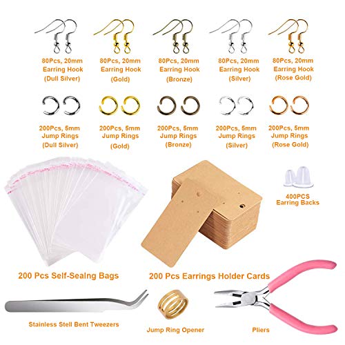 EuTengHao Earring Hooks for Jewelry Making, 2206Pcs Earring Making...