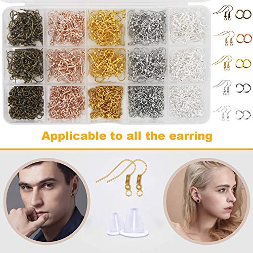 EuTengHao Earring Hooks for Jewelry Making, 2206Pcs Earring Making...