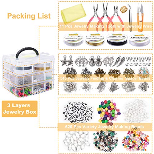 EuTengHao Jewelry Making Supplies Kit Jewelry Making Tools Kit Inc...
