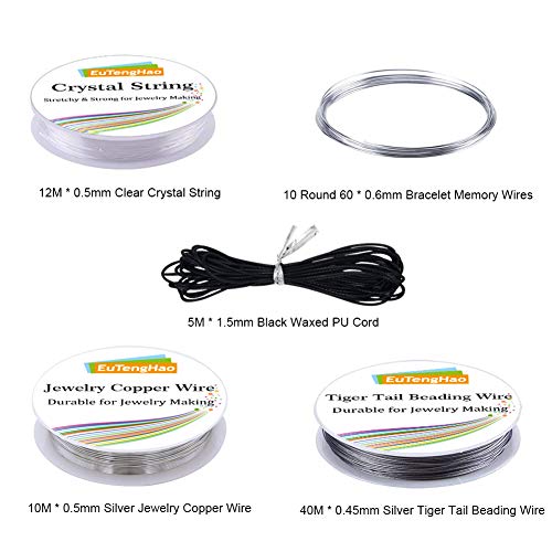 EuTengHao Jewelry Making Supplies Kit Jewelry Repair Tool Set with...