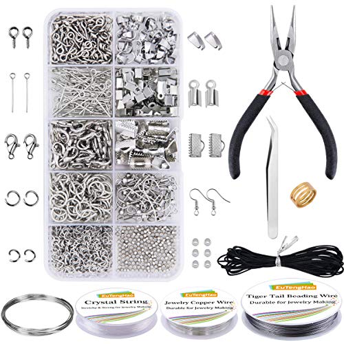 EuTengHao Jewelry Making Supplies Kit Jewelry Repair Tool Set with...