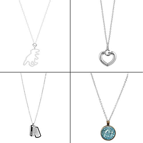 EuTengHao Necklace Jewelry Chain 40 Feet Kit with 100 Jump Rings a...