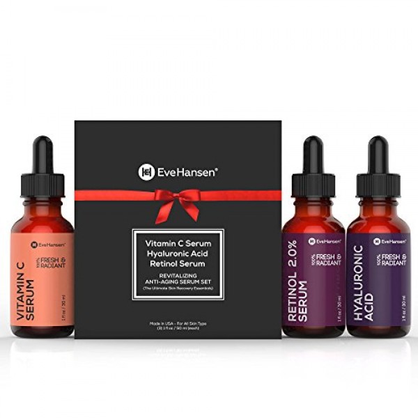 Anti Aging Skin Care Set by Eve Hansen - Best Natural Anti Wrinkle...