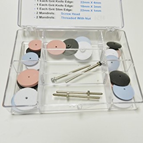 Silicone polishers kit 24 jewelry polish finish abrasive assortmen...