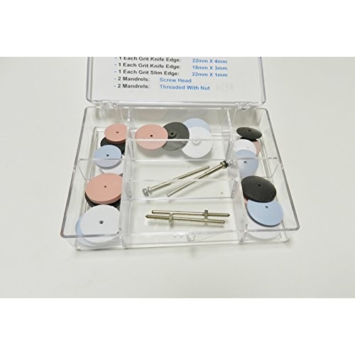 Silicone polishers kit 24 jewelry polish finish abrasive assortmen...
