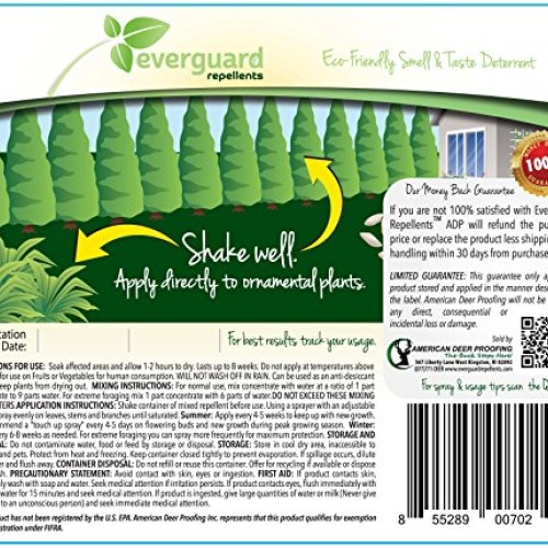 Everguard ADPC032 Concentrated Deer and Rabbit Repellent