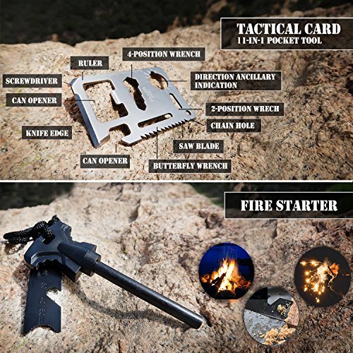 EVERLIT 250 Pieces Survival First Aid Kit IFAK Molle System Compat...