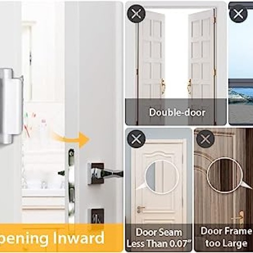 EverPlus Home Security Door Lock with 8 Screws, Childproof Door Re...