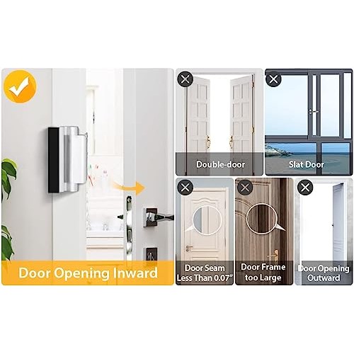 EverPlus Home Security Door Lock with 8 Screws, Childproof Door Re...