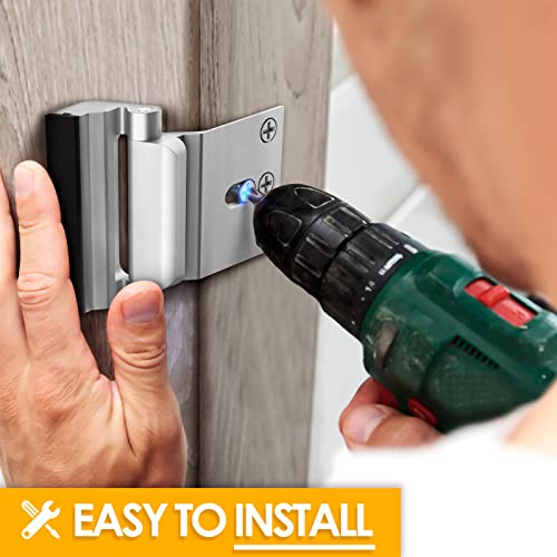 EverPlus Home Security Door Lock with 8 Screws, Childproof Door Re...