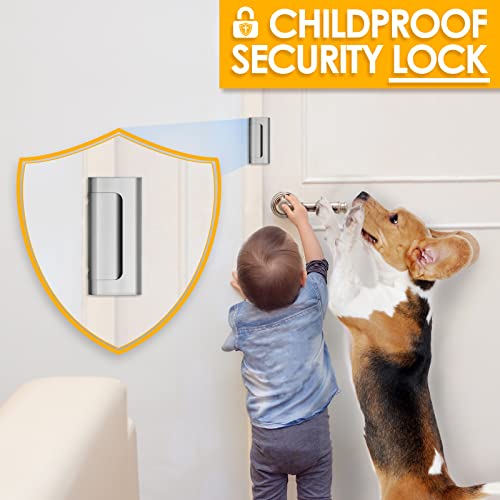 EverPlus Home Security Door Lock with 8 Screws, Childproof Door Re...