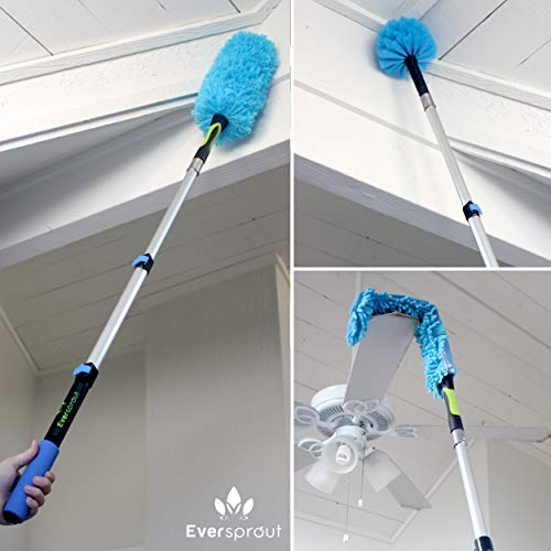 EVERSPROUT 1.5-to-4.5 Ft Duster 3-Pack with Extension-Pole 8-10 F...