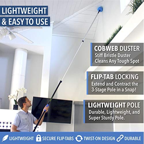 EVERSPROUT 5-to-13 Foot Cobweb Duster and Extension-Pole Combo 20...