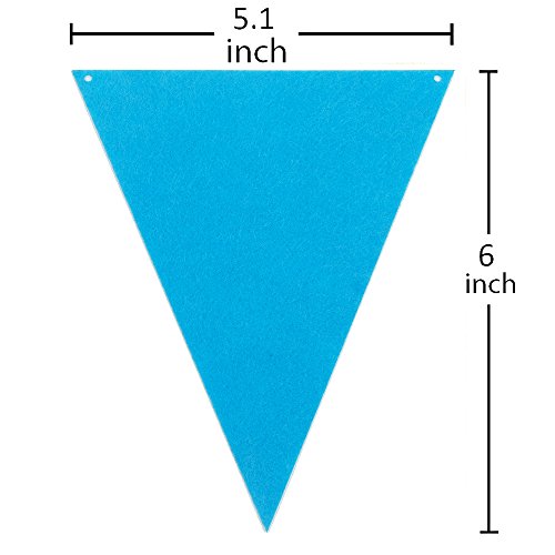 Every Cares Rainbow Felt Fabric Bunting, 24 Pcs/ 16.4 Feet2 Pack...