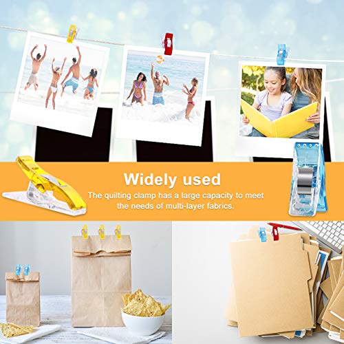 Multipurpose Sewing Quilting Clips, Upgraded Multicolor Wonder Cli...
