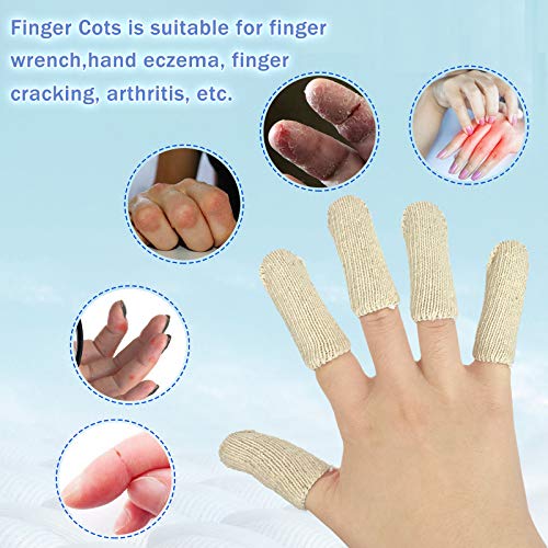 EvridWear Cotton Elastic Blend, Finger Toe Cots, Finger Toe Sleeve...